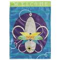 Recinto Fleur De Lis Fishing Lure Garden Flag - Large RE3467277